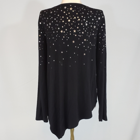 Karen Kane black and silver star top size Small - Picture 2 of 7